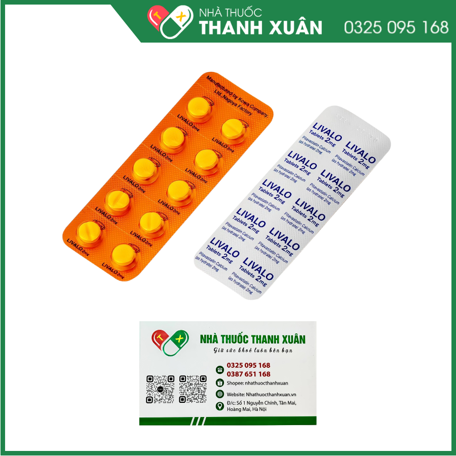 Livalo Tablets 2mg trị rối loạn lipid máu